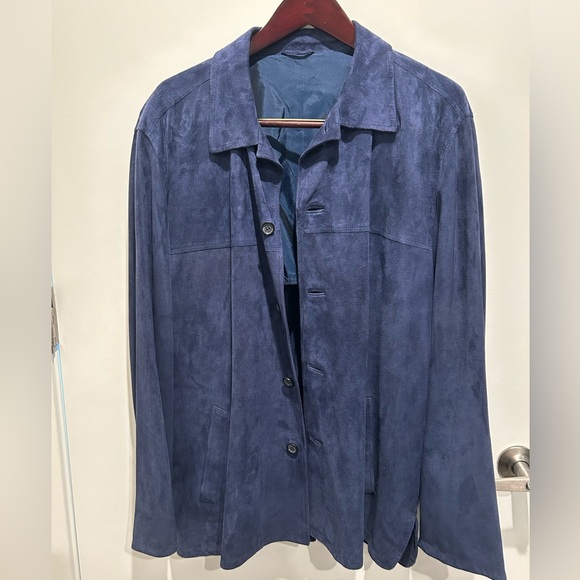 Ermenegildo Zegna Suede Leather Shirt